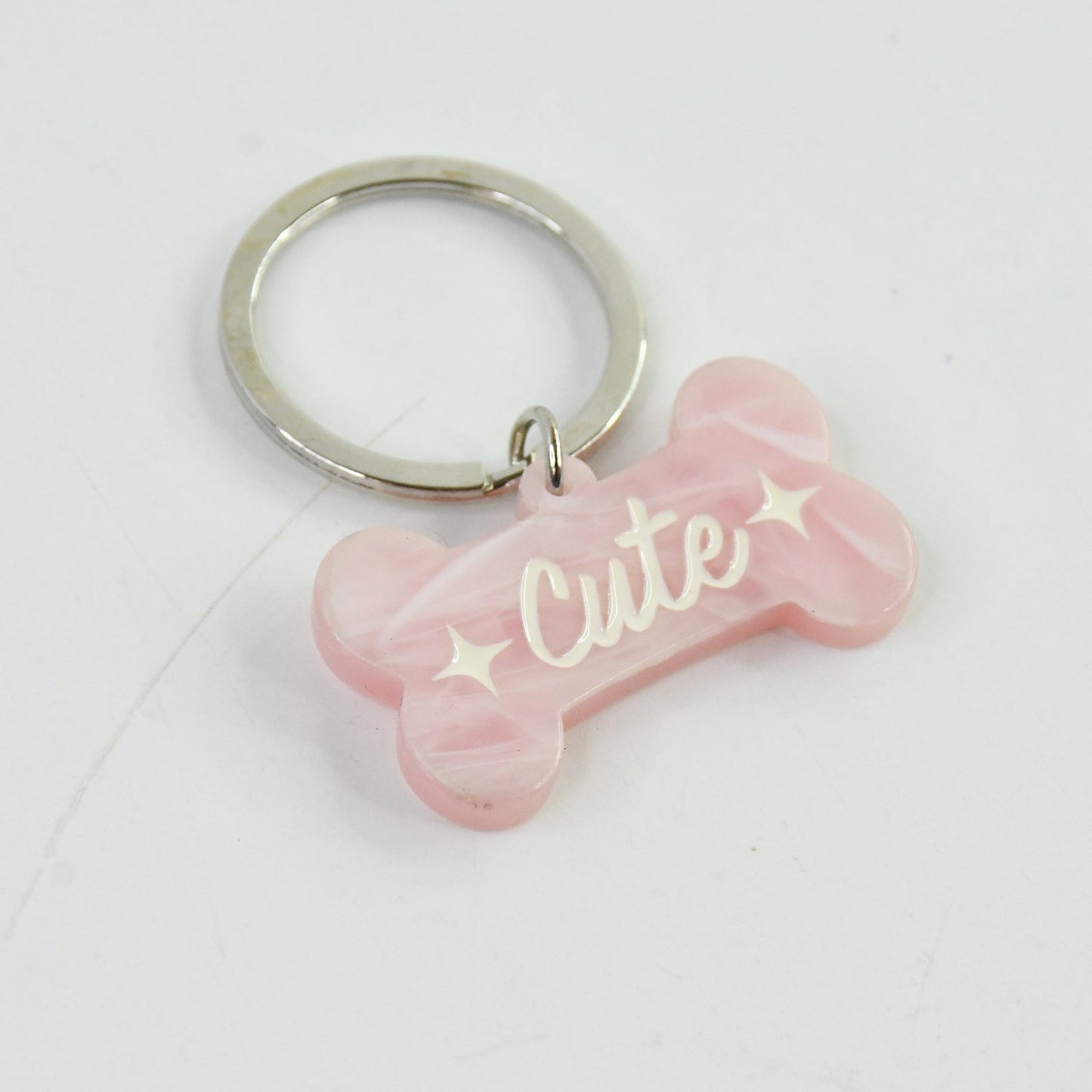 Typographic Bone Keyring