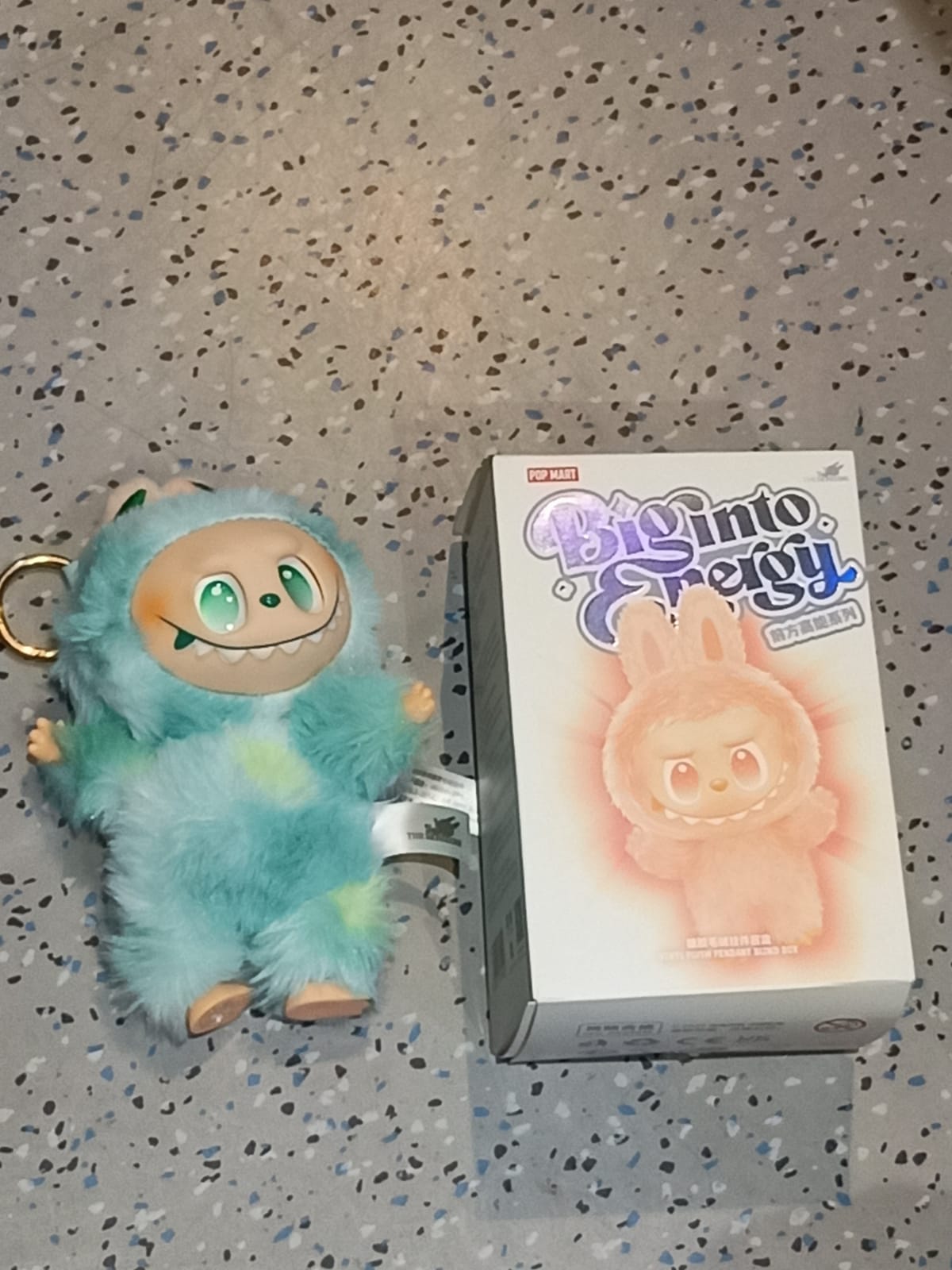 Mint Green Plush Toy Cartoon Keychain with Hook Colorful Animal Mint Green Have a Seat Vinyl Plush Blind Box (1 Pc)